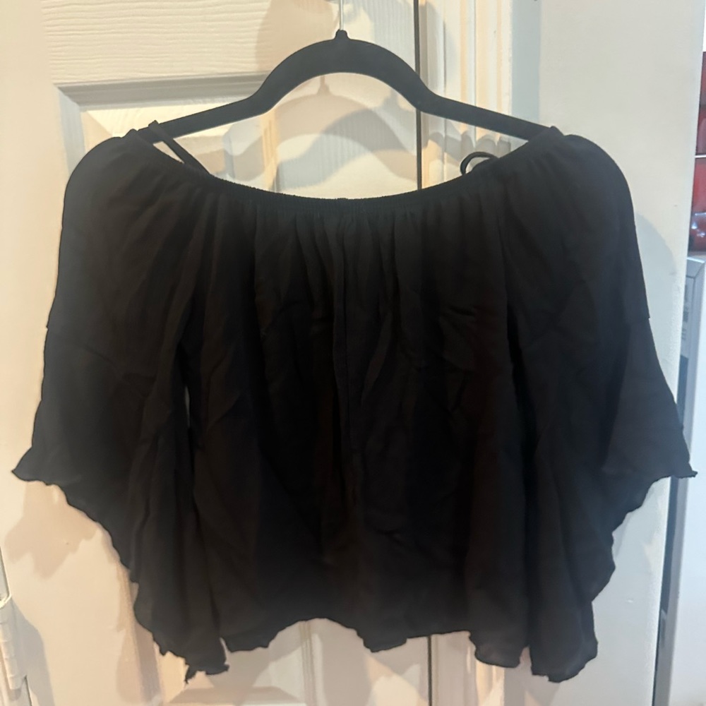 XS Black Off The Shoulder Top